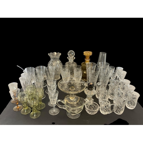 19 - Quantity of glassware to include some Waterford pieces.