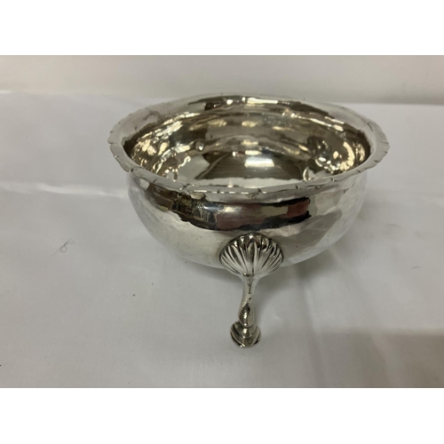 191 - Cork silver sugar bowl by Daniel McCarty, 1777-1782, 6 troy ozs.