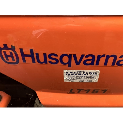 223 - Husqvarna LT151 ride on lawnmower.