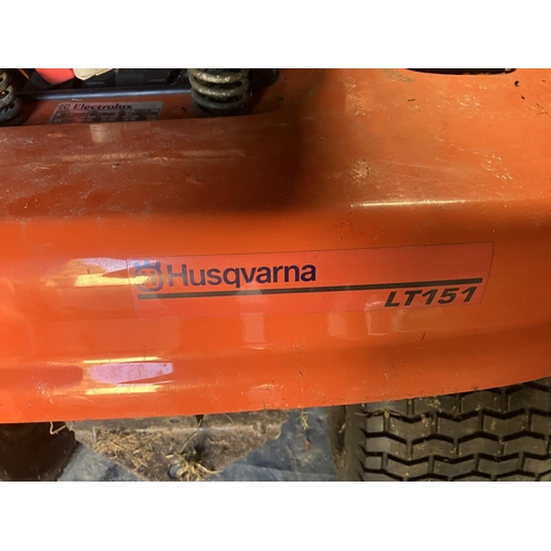 223 - Husqvarna LT151 ride on lawnmower.