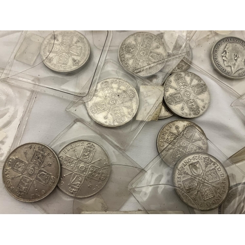 287 - A collection of English silver florins mainly George V, 39 approx.