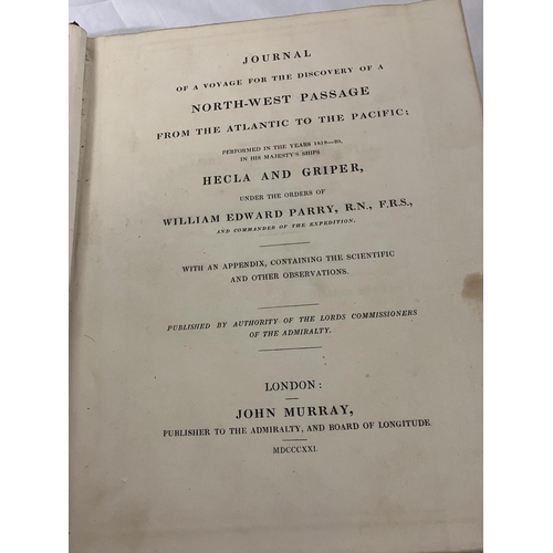 357 - Journal of a Voyage for the discovery of a North/West Passage from the Atlantic to the Pacific, perf... 