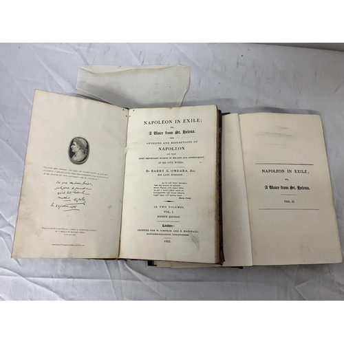 362 - Napoleon in Exile, Vol 1 & 2. 4th edition, London 1822.