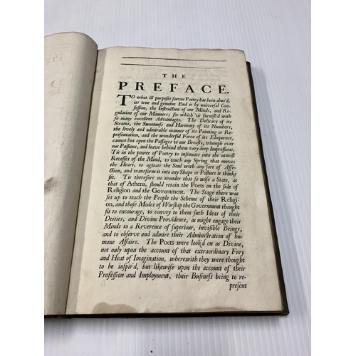 372 - Lot of books - Prince Arthur, Poem in 10 books, early printing 1696; Poetical Works of Thomas Gray; ... 