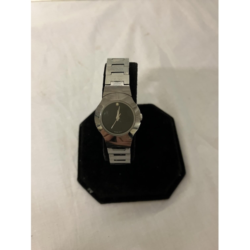 408 - Tungsten ladies stainless wrist watch.