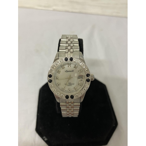 409 - A Replica Ingersoll Quartz ladies wrist watch. IN34126L EF.