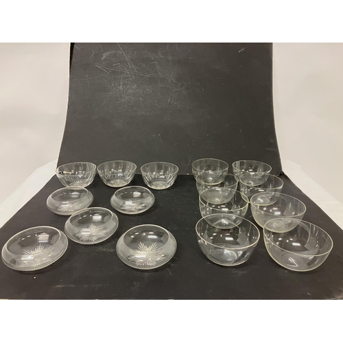 51 - A quantity of fine glass bowls, (16 approx.)