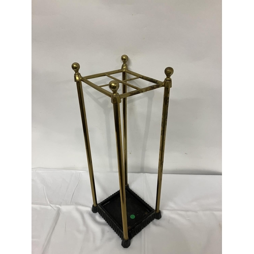 53 - Victorian brass stick/umbrella stand.