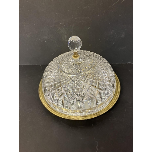 66 - A good Waterford glass ceiling light. Diameter 36cm.