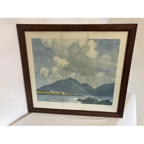 75 - Paul Henry, coloured print, West of Ireland scene, pencil signed by the artist.