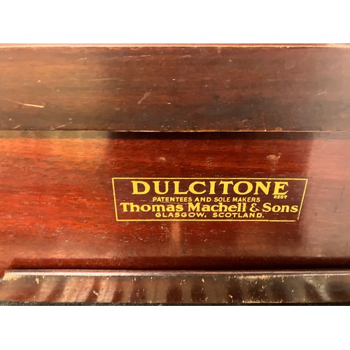 402 - 19th century Dulcitone keyboard by Thomas Machell & Sons, Scotland. As found.