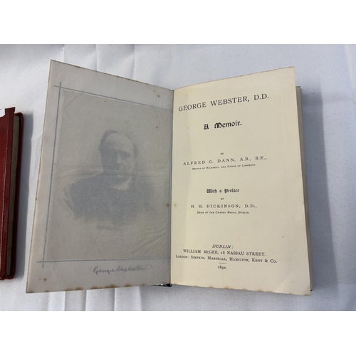 126 - George Webster, DD - A Memoir by Alfred G. Dann, 1892 together with The Dominicans of Cork City and ... 