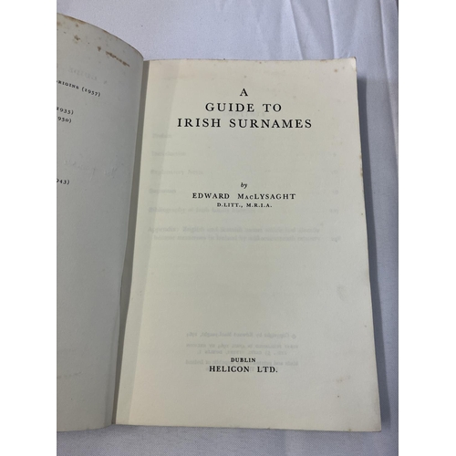 133 - Cork and Old Photographs; Stone Mad; Guide to Irish Surnames; A simple Guide to Irish Genealogy and ... 