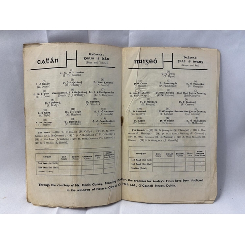 143 - Two programmes - All Ireland Hurling Final, Cavan v Mayo  1948 and an All Ireland Football Final, La... 