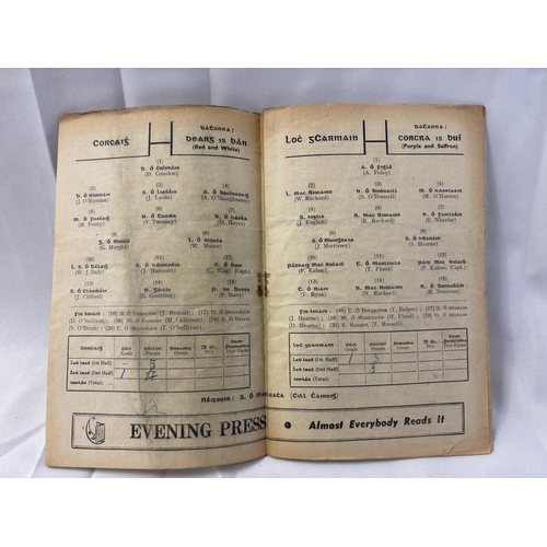 144 - Two All Ireland Hurling programmes - Cork v Wexford 1954 and Cork v Wexford 1956.