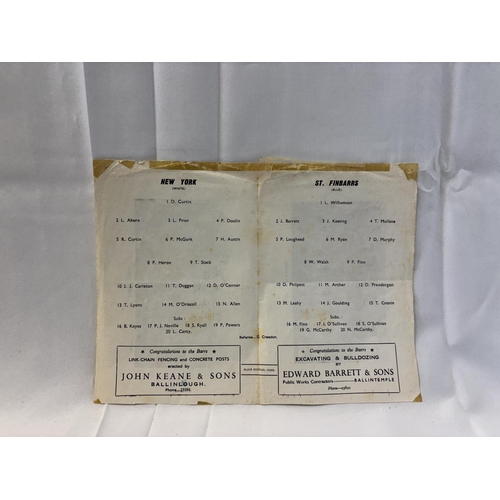 147 - A quantity of 8 hurling and 1 football programmes from the 1940's & 1950's. (see photos)