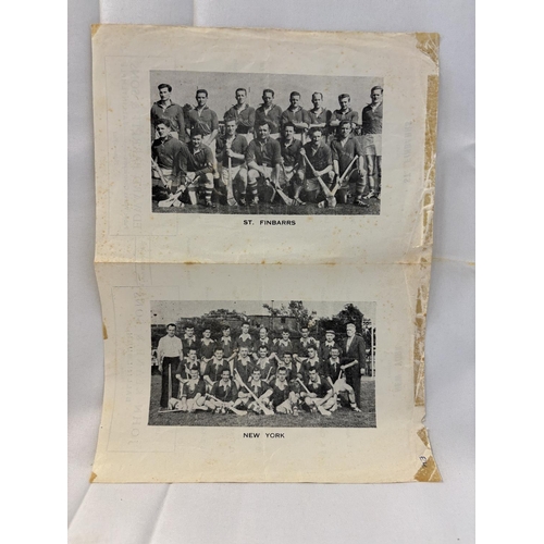 147 - A quantity of 8 hurling and 1 football programmes from the 1940's & 1950's. (see photos)