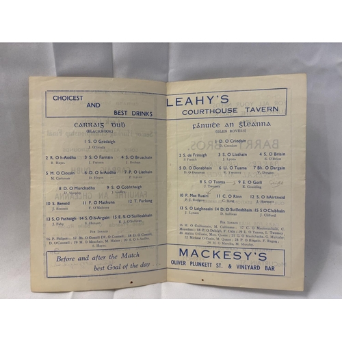 147 - A quantity of 8 hurling and 1 football programmes from the 1940's & 1950's. (see photos)