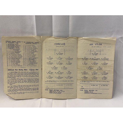 147 - A quantity of 8 hurling and 1 football programmes from the 1940's & 1950's. (see photos)