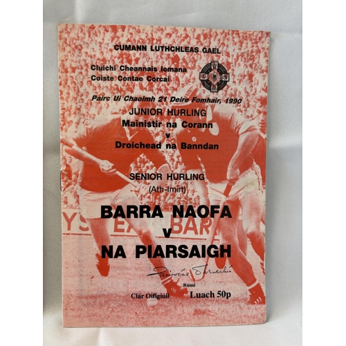 152 - A lot of programmes - Cork County Senior Hurling Championships, see photos.