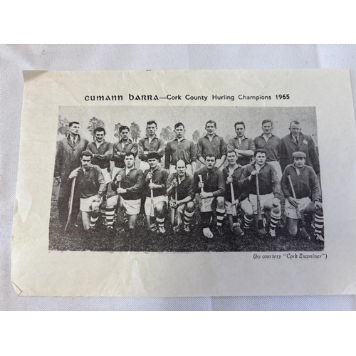 152 - A lot of programmes - Cork County Senior Hurling Championships, see photos.