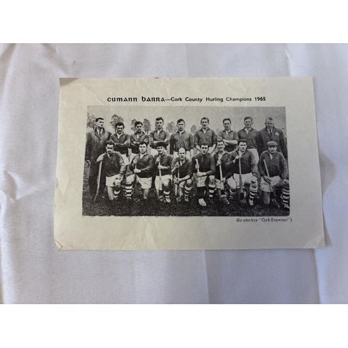 152 - A lot of programmes - Cork County Senior Hurling Championships, see photos.