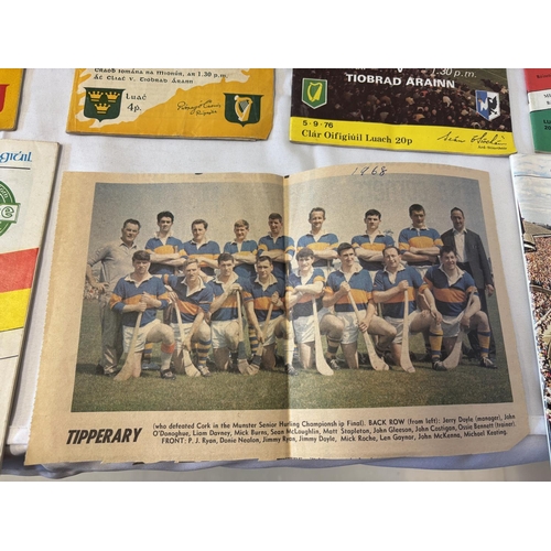 153 - A bundle of programmes - All Ireland Hurling Championship, see photos.