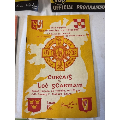 153 - A bundle of programmes - All Ireland Hurling Championship, see photos.
