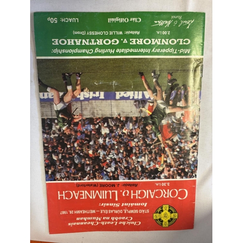 155 - Quantity of programmes - Munster Hurling Championship dating from the 40's on, see photos.
