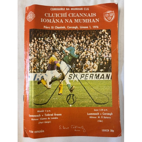 155 - Quantity of programmes - Munster Hurling Championship dating from the 40's on, see photos.