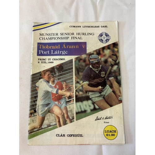 155 - Quantity of programmes - Munster Hurling Championship dating from the 40's on, see photos.
