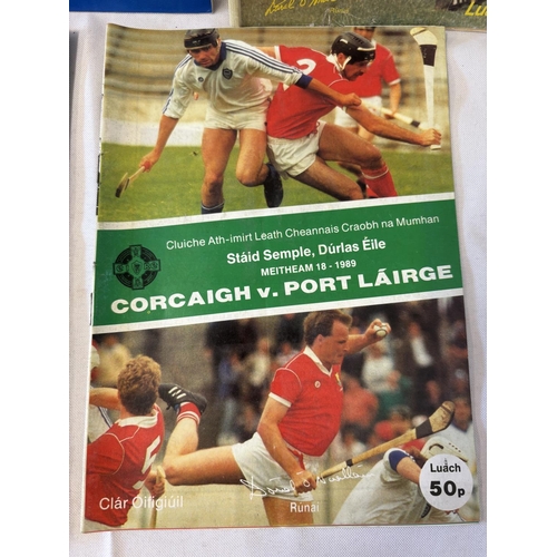 155 - Quantity of programmes - Munster Hurling Championship dating from the 40's on, see photos.