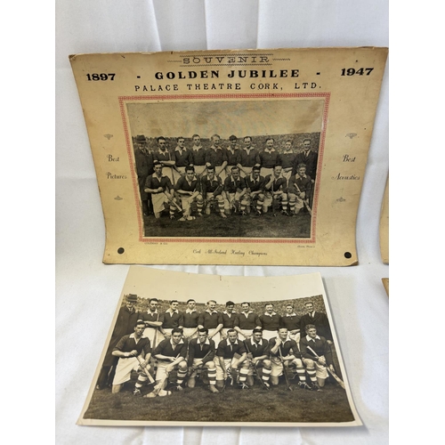 161 - Four interesting old photos, Cork Hurling teams.