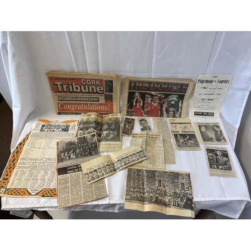 167 - Various reports and magazines including 1963 Irish Derby Race card - see photos.