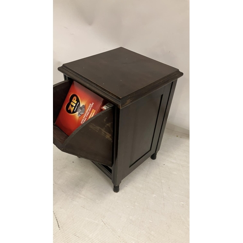 278 - Mahogany coal cabinet.