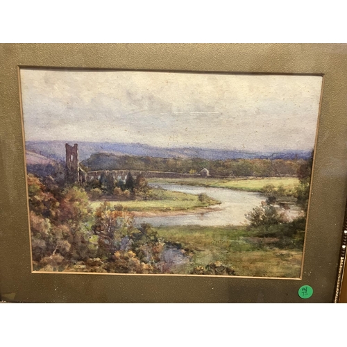 296 - Kate Dobbin 1868-1955,
Inniscarra landscape,
Watercolour,
25cm x 35cm.