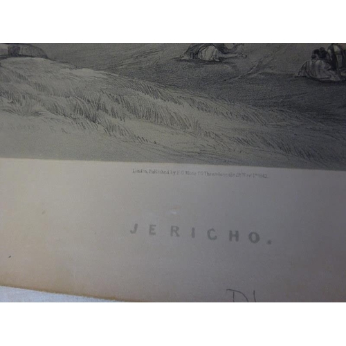 306 - David Roberts R.A., 1796-1864 - Three large 19th century lithographs (unmounted) Gaza; Engedi and Je... 