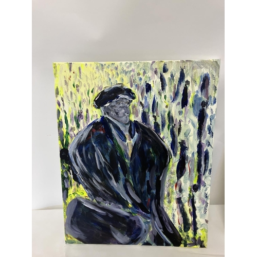 318 - Shane Mooney,
Two small oils on canvas,
Unframed.