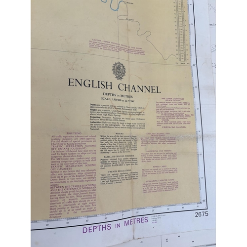 321 - Large quantity of marine charts - English Coast and Channel Islands.