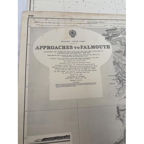 321 - Large quantity of marine charts - English Coast and Channel Islands.