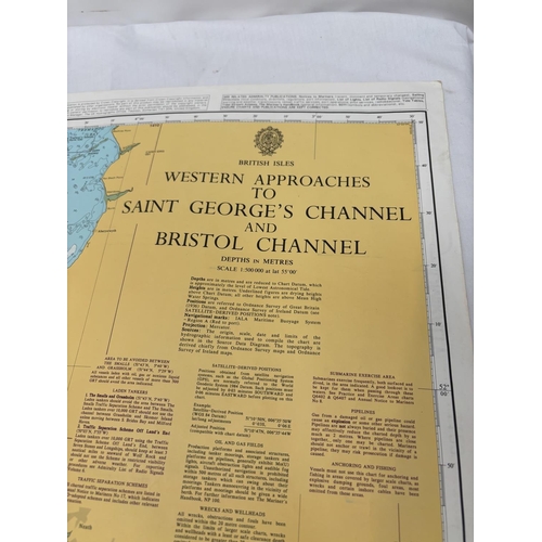 321 - Large quantity of marine charts - English Coast and Channel Islands.