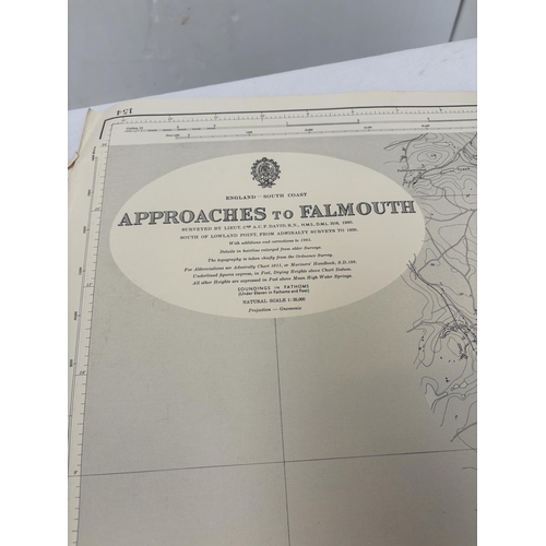 321 - Large quantity of marine charts - English Coast and Channel Islands.