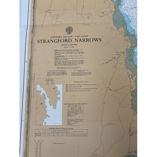 322 - Quantity of sailing charts - Ireland, East Coast and Irish Sea.