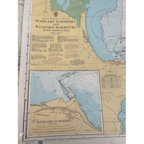 322 - Quantity of sailing charts - Ireland, East Coast and Irish Sea.