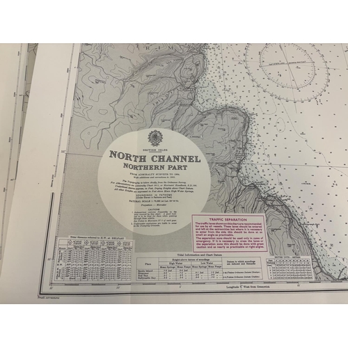 322 - Quantity of sailing charts - Ireland, East Coast and Irish Sea.
