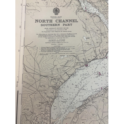 322 - Quantity of sailing charts - Ireland, East Coast and Irish Sea.