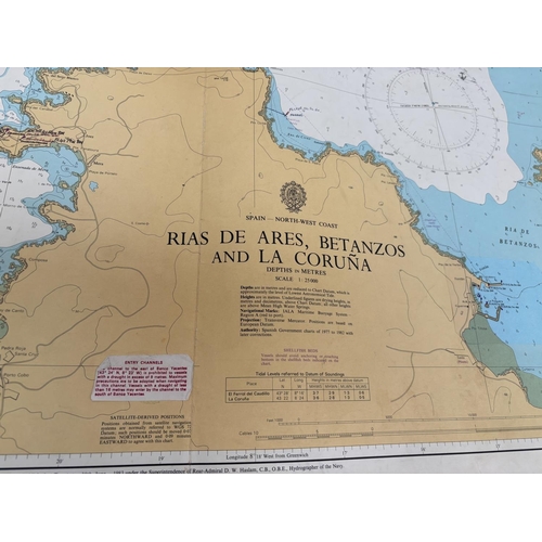 323 - Quantity of sailing charts - Spain & Portugal.