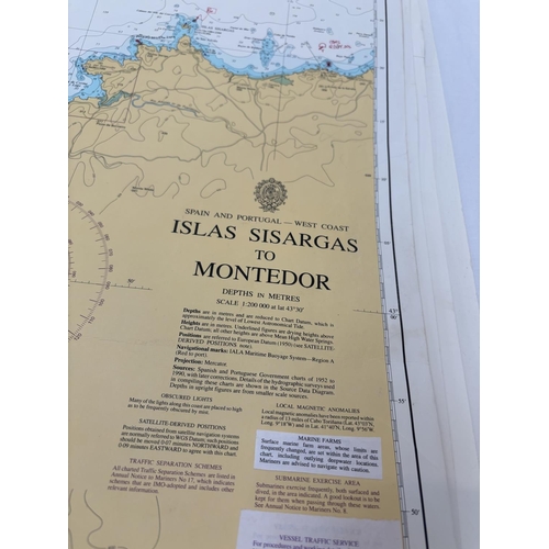 323 - Quantity of sailing charts - Spain & Portugal.