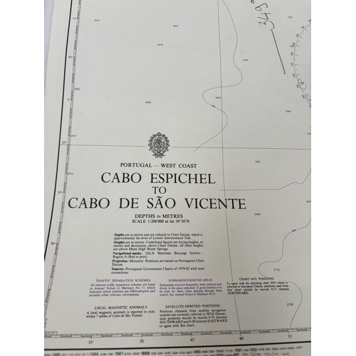 323 - Quantity of sailing charts - Spain & Portugal.