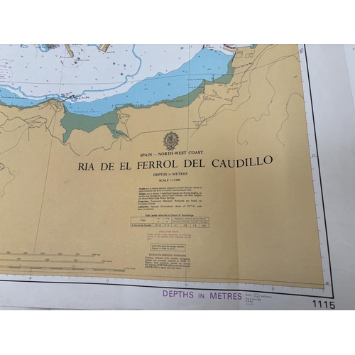 323 - Quantity of sailing charts - Spain & Portugal.